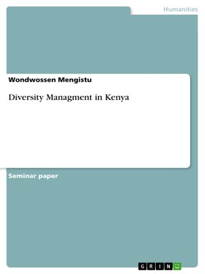 cover image of Diversity Managment in Kenya